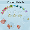 SOFPLATE 100Pcs 2 Colors Rack Plating Brass Bead Frames KK-SP0002-25-6