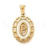 Golden 304 Stainless Steel Pendants STAS-K300-02G-P-1