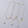 Single Pearl Pendant Necklaces NJEW-JN02710-1