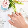 Tarnish Resistant Adjustable 304 Stainless Steel Finger Rings Components STAS-L193-P-14mm-3