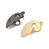 Spray Painted Alloy Split Pendants PALLOY-V006-08-2