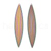 304 Stainless Steel Big Pendants STAS-I329-08RC-1
