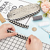 GOMAKERER about 10.5~11 yards Ethnic Style Polycotton Jacquard Leaf Ribbons OCOR-GO0001-15E-4