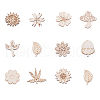 100Pcs Unfinished Wood Piece Decorations WOOD-CJ0001-54-4