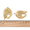 Alloy Rhinestone Stud Earrings EJEW-R021-08G-3