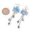 Flower Dangle Earrings EJEW-TA00636-04-3