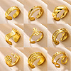 Simple Style 304 Stainless Steel Cuff Rings FS-WG1C3D0-06-2