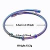 Elegant and Stylish Design 304 Stainless Steel Adjustable Bangles for Women GW7312-5-1