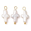 Natural Keshi Pearl Pendants PALLOY-JF02823-1