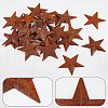 Rust Iron Big Pendants IFIN-WH0065-16B-4