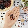 SUPERFINDINGS 800Pcs 4 Style Transparent Acrylic Linking Rings OACR-FH0001-035-3