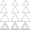 SUNNYCLUE 60Pcs 3 Sizes 304 Stainless Steel Linking Ring STAS-SC0007-45-1