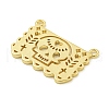 Halloween Theme Rack Plating Brass Pendants KK-Z067-18G-01-2