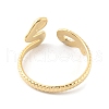 304 Stainless Steel Snake Open Cuff Rings RJEW-D002-14G-2