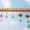 DICOSMETIC 2 Sets Mixed Stone Chip Heart Glass Wishing Bottle Pendants FIND-DC0005-62-7