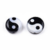 Natural Freshwater Shell Printed Beads SHEL-N026-207A-01-1