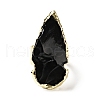 Natural Obsidian Arrow Chunky Adjustable Ring G-D468-06LG-2