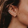 925 Sterling Silver Cuff Earrings JE1062A-6