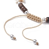 Coconut Braided Bead Bracelets BJEW-JB10078-01-3