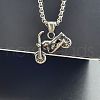 Retro Stainless Steel Men's Motorcycle Pendant Necklaces for Men LL7472-2