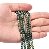 Natural Moss Agate Beads Strands GSR4mmC001-4