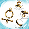 GOMAKERER 150Pcs Tibetan Style Alloy Toggle Clasps FIND-GO0002-99AG-5
