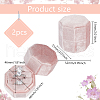3-Slot Octagon Velvet Rings Box CON-WH0099-13B-2