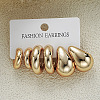 3Pairs Alloy Stud Earrings WG5D203-03-2