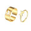 2Pcs Alloy Finger Rings Sets WG95AE9-01-2