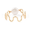 Natural Cultured Freshwater Pearl Bead Rings for Women RJEW-JR00435-6