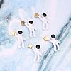 Baking Painted Alloy Pendants X-PALLOY-R136-05-3