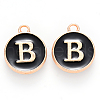 Golden Plated Enamel Alloy Charms ENAM-SZ0001-26B-B-2
