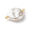Eco-Friendly ABS Plastic Imitation Pearl Beads Link PALLOY-JF00825-4