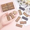 Fingerinspire 50Pcs PU Leather Label Tags DIY-FG0003-05-3