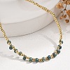 Brass Miyuki Seed Beaded Necklaces for Women NJEW-B126-01G-3