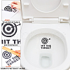 Removable Arrow Archery Target PVC Self Adhesive Toilet Stickers DIY-WH0430-324-6