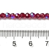 Electroplate Transparent Glass Beads Strands EGLA-A035-T3mm-L02-4