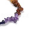Chakra Natural Mixed Gemstone Chips Stretch Bracelets for Women BJEW-JB11633-01-4