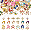  36Pcs 18 Styles Alloy Enamel Pendants ENAM-TA0001-62-1