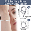 Beebeecraft 4Pcs 925 Sterling Silver Lobster Claw Clasps & 20Pcs Open Jump Rings STER-BBC0006-23-2