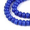 Opaque Spray Painted Glass Beads GLAA-ZX008-8mm-18D-3