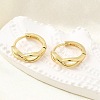 Infinity Brass Hoop Earrings for Women EJEW-U068-01G-2