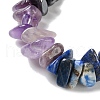 7 Chakra Natural Red Aventurine & Yellow Aventurine & Lapis Lazuli & Red Jasper & Quartz Crystal & Green Aventurine NJEW-H047-02-3