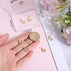 Beebeecraft 10Pcs Brass Micro Pave Cubic Zirconia Stilettos Charms ZIRC-BBC0002-79-3