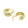 Rack Plating Brass Thick Hoop Earrings KK-B077-18G-2