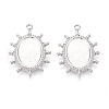 304 Stainless Steel Pendant Cabochon Settings STAS-T065-90P-1