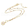 Brass Pendant Necklaces NJEW-R006-01G-04-2