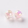 Transparent Acrylic Beads X-TACR-S152-15B-SS2112-2