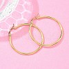 Ring 304 Stainless Steel Big Hoop Earrings X-EJEW-N0016-11G-F-2