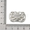 Brass Crystal Rhinestone Oval with Flower Multi-Strands Links KK-P306-14P-4